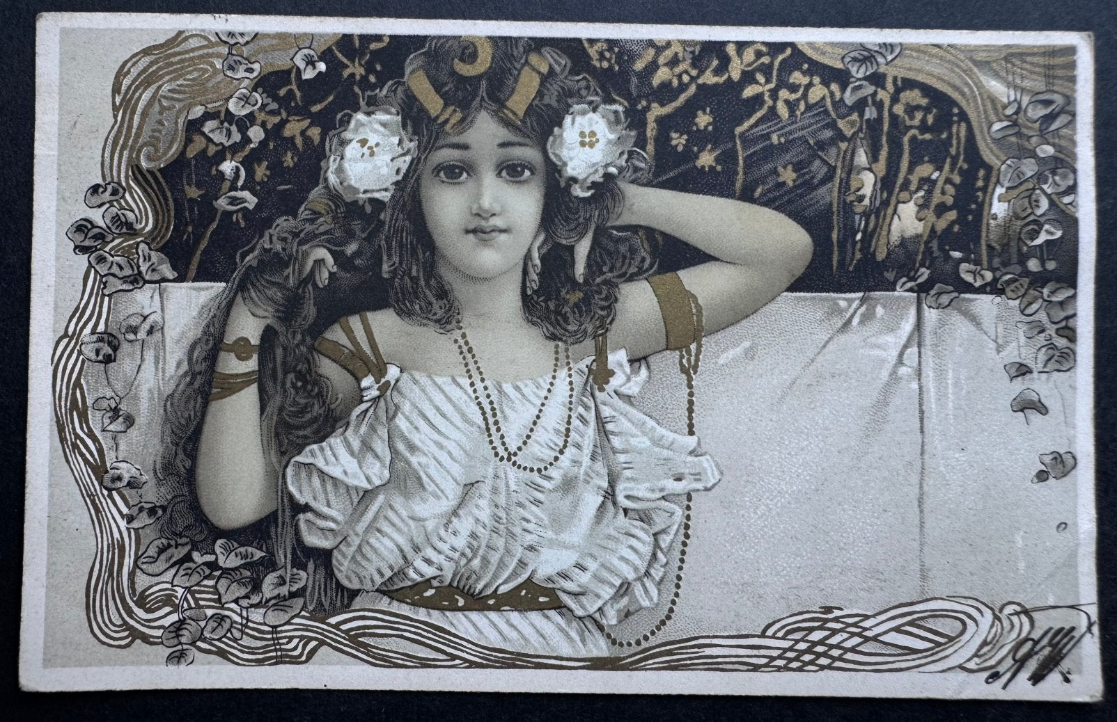 Art-nouveau-ansichtkaart circa 1904 | Raphael Tuck & Sons, Verzenden, Voor 1920, Gelopen, Overige thema's