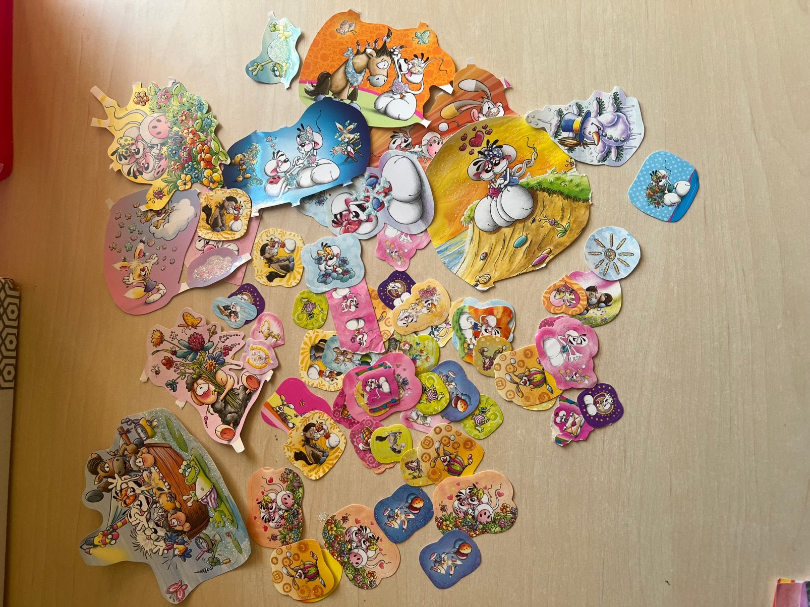 Diddl Stikkers , poëzie plaatjes en losse blaadjes, Ophalen of Verzenden, Gebruikt, Meerdere stickers