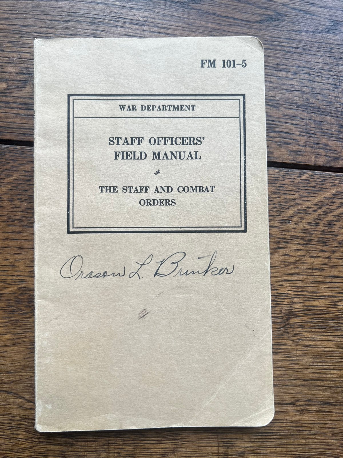 WO2 Amerikaans voorschrift officier gevecht bevelen taktiek, Amerika, Verzenden