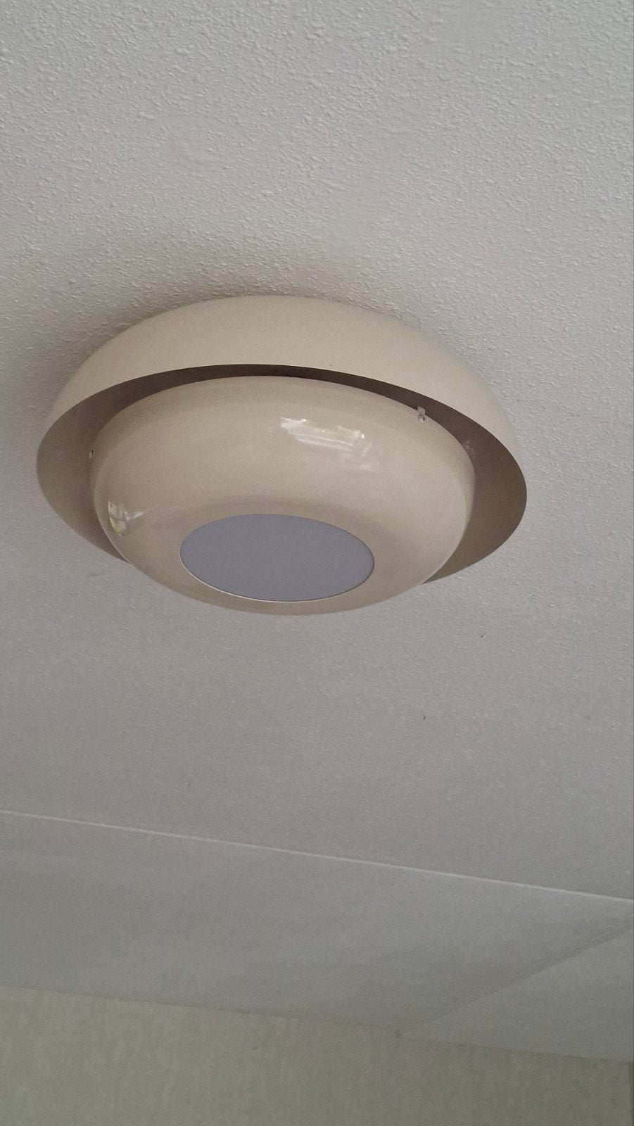 plafondlamp metaal beige, Ophalen, Beige, Overige stijlen, Inclusief lichtbron