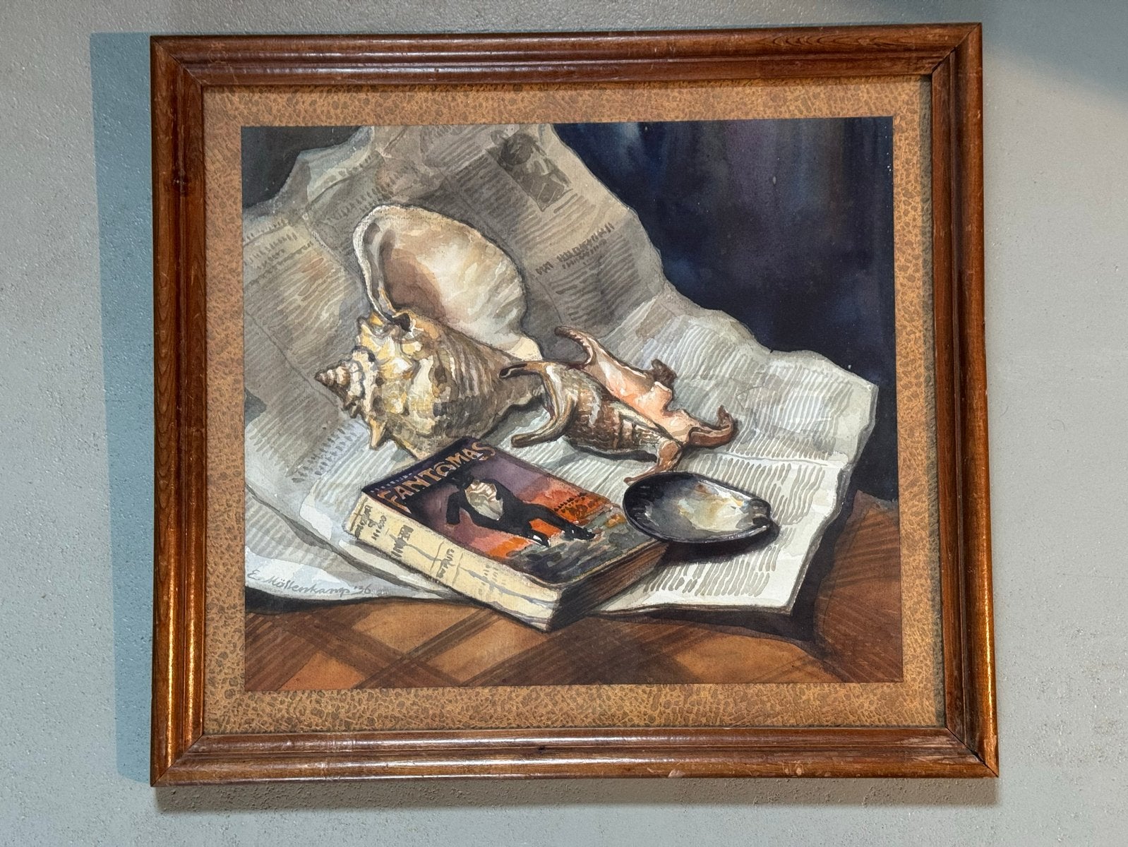 Aquarell stilleven - Evert Möllenkamp, Ophalen of Verzenden