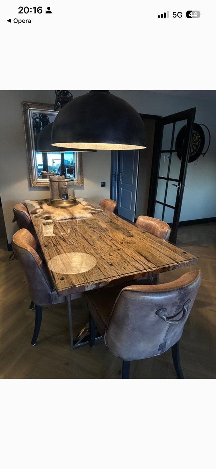 Robuuste Rofra tafel met gouden poten, Ophalen, 150 tot 200 cm, Glas, Nieuw