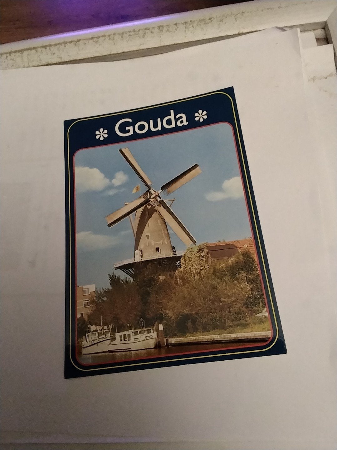 Ansichtkaart Gouda - Windmolen 'De Roode Leeuw', Ophalen of Verzenden