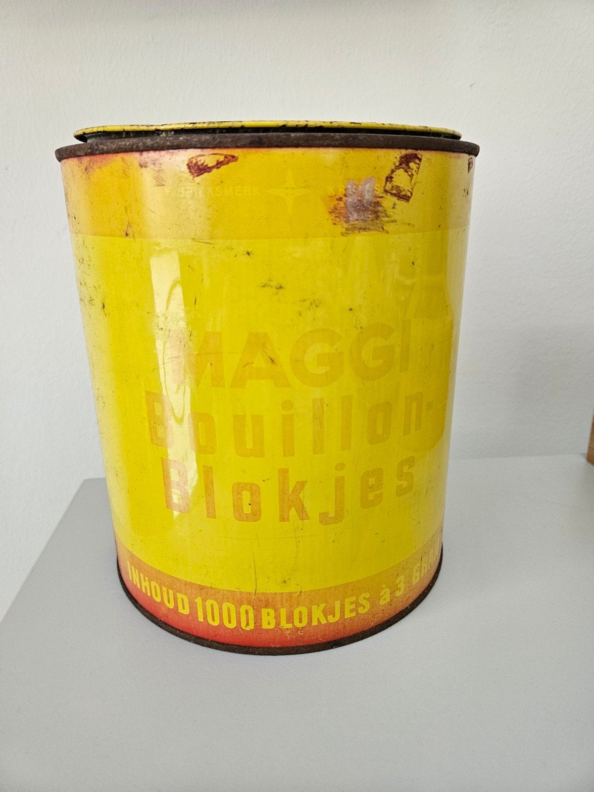 Vintage MAGGI - Maggi blik - kruidenblik / winkelblik, Ophalen of Verzenden, Gebruikt, Overige