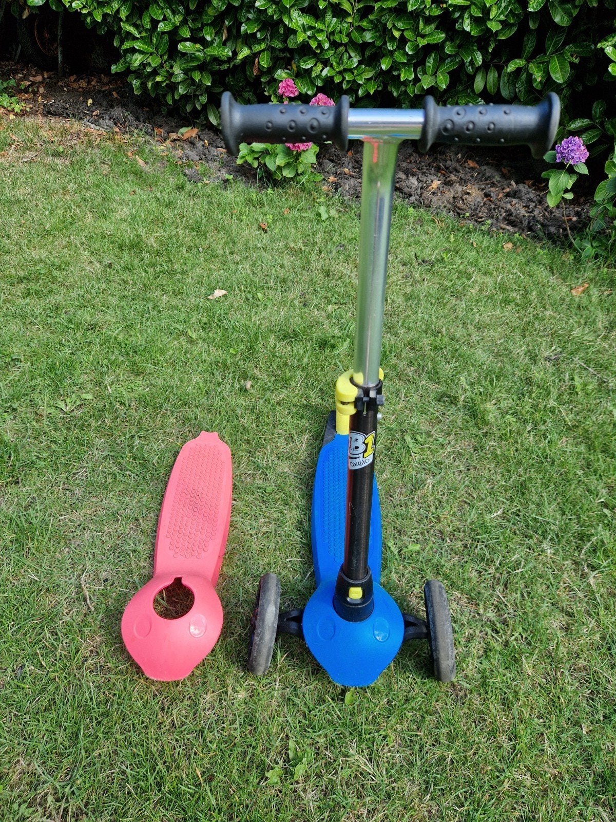 Oxelo B1 step voor kinderen - Blauw/Roze, Ophalen, Gebruikt, Gewone step, Oxelo