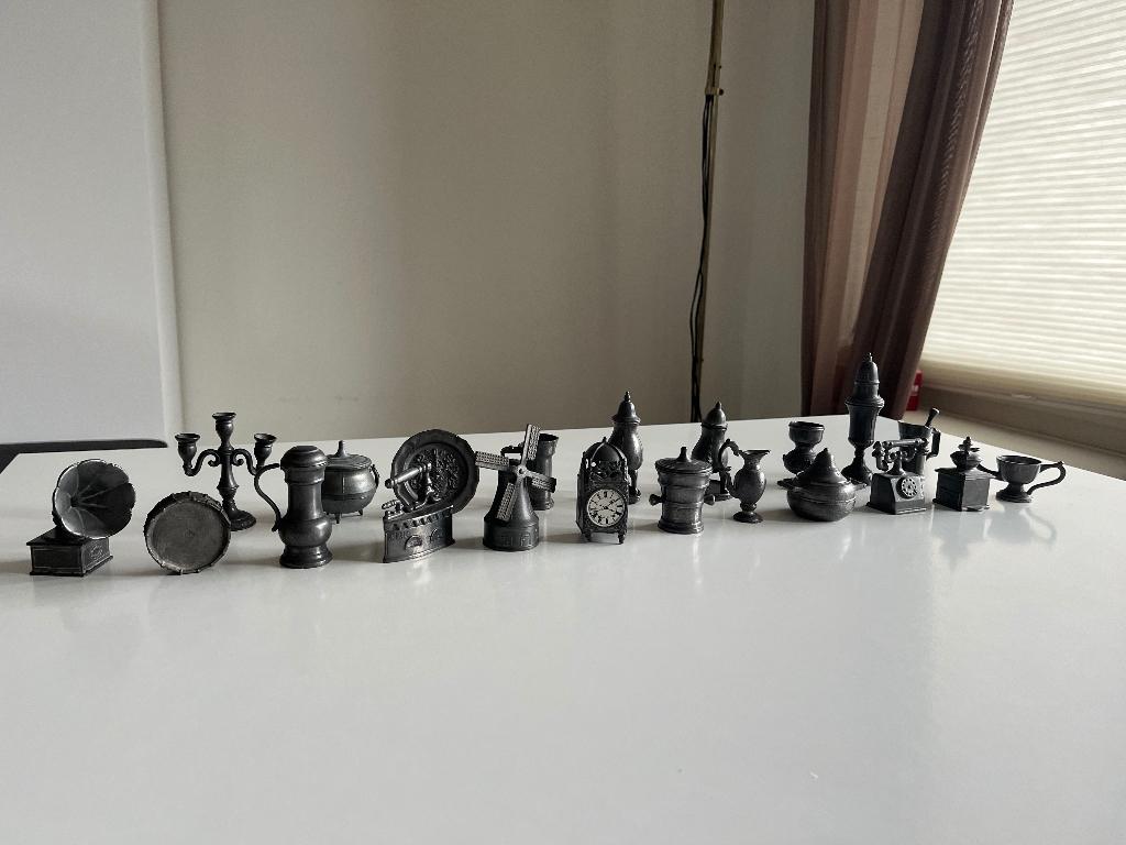 Tinnen beeldjes, Antiek en Kunst, Ophalen of Verzenden