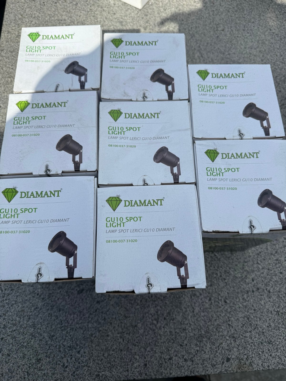 7 Nieuwe Diamant GU10 Tuinspots / Prikspots voor Buiten, Tuin en Terras, Buitenverlichting, Minder dan 50 watt, Ophalen of Verzenden