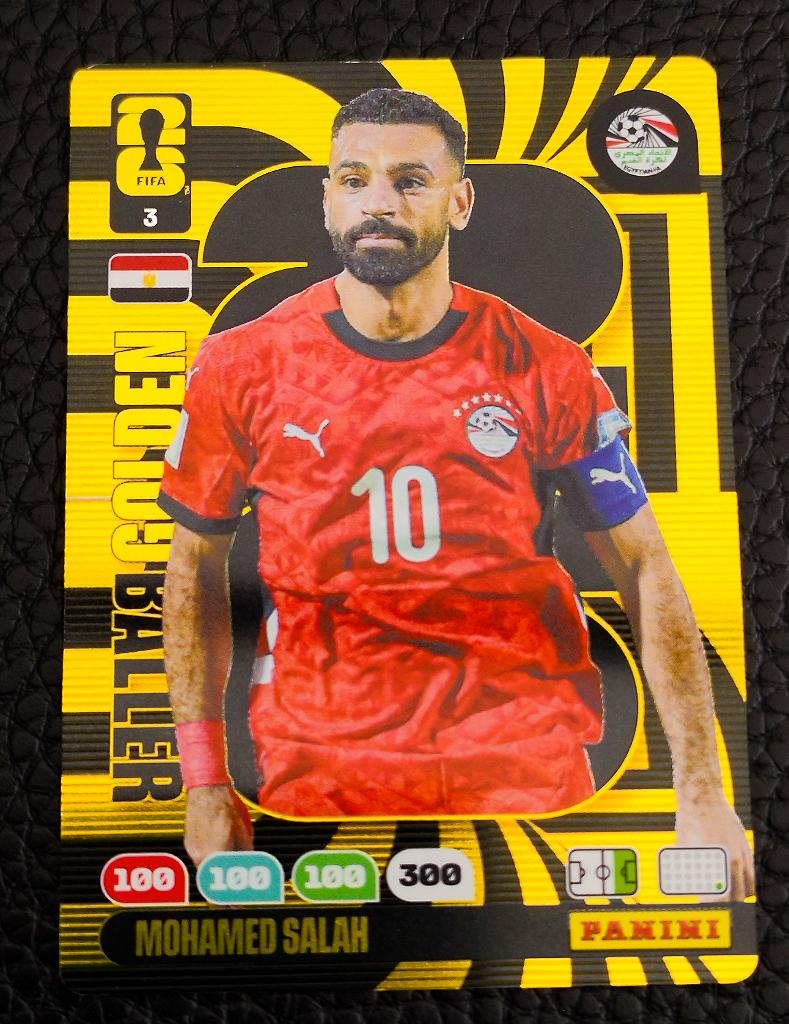 Mohamed Salah Golden Baller GOL1 Panini FIFA 365 2026, Seizoenskaart, Eén persoon