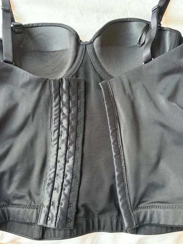 bustier corset top maat 70A XS strapless Corsage Next zwart, Kleding | Dames, Zwart, Ophalen of Verzenden, Zo goed als nieuw, Zonder mouw