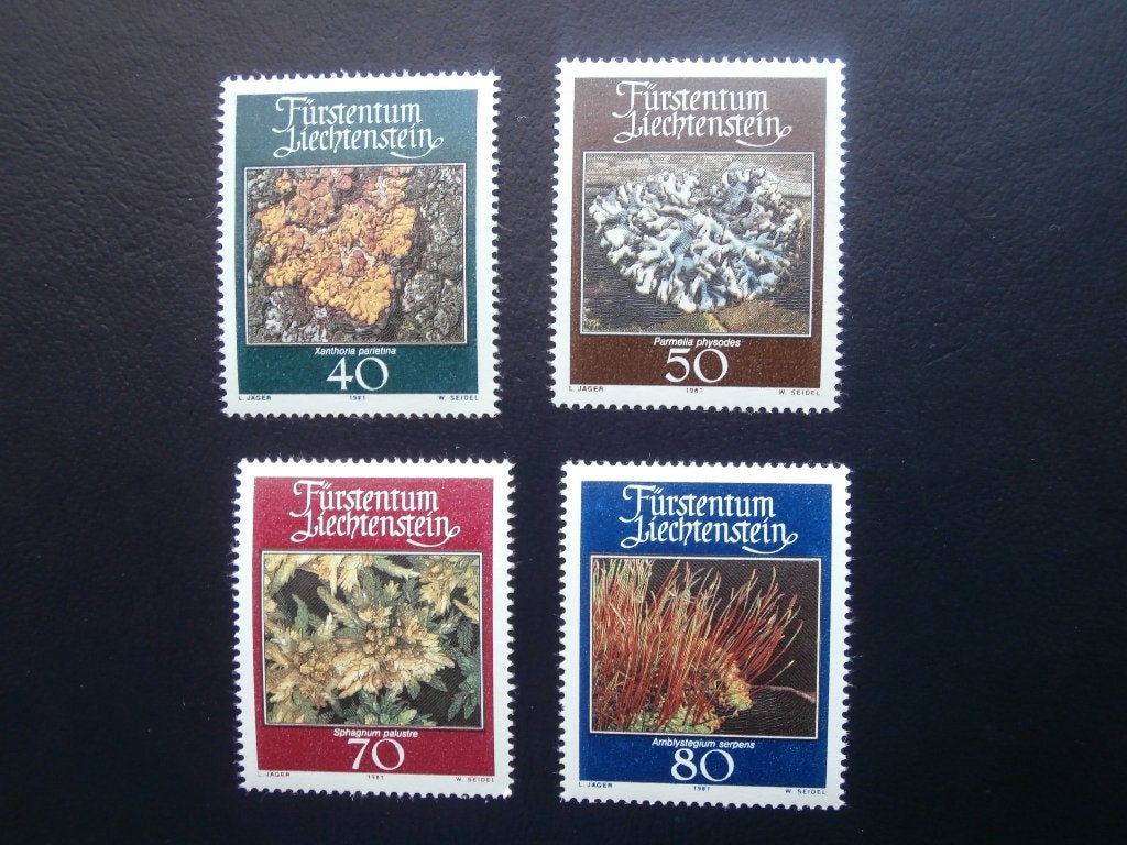 LIECHTENSTEIN 1981; serie MOSSEN, Verzenden, Postfris, Dier of Natuur