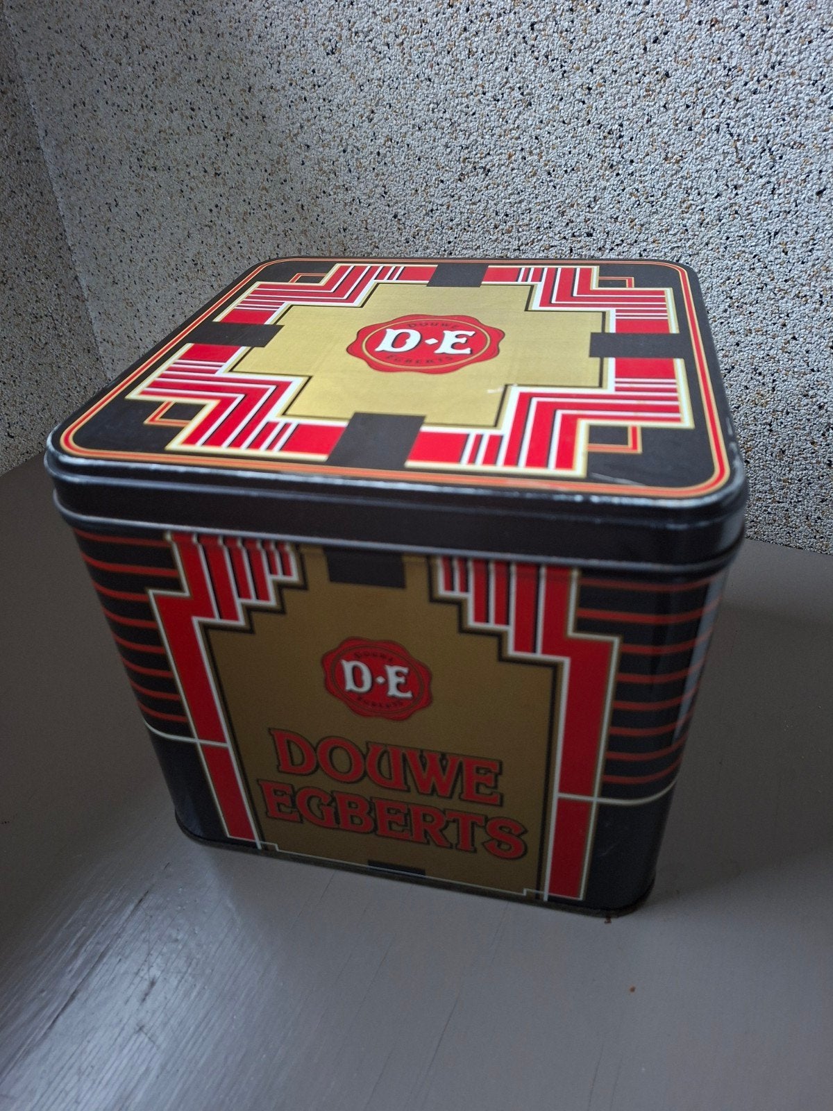 DOUWE EGBERTS VOORRAAD KOFFIEBLIK, Verzamelen, Ophalen of Verzenden, Gebruikt, Koffie, Douwe Egberts