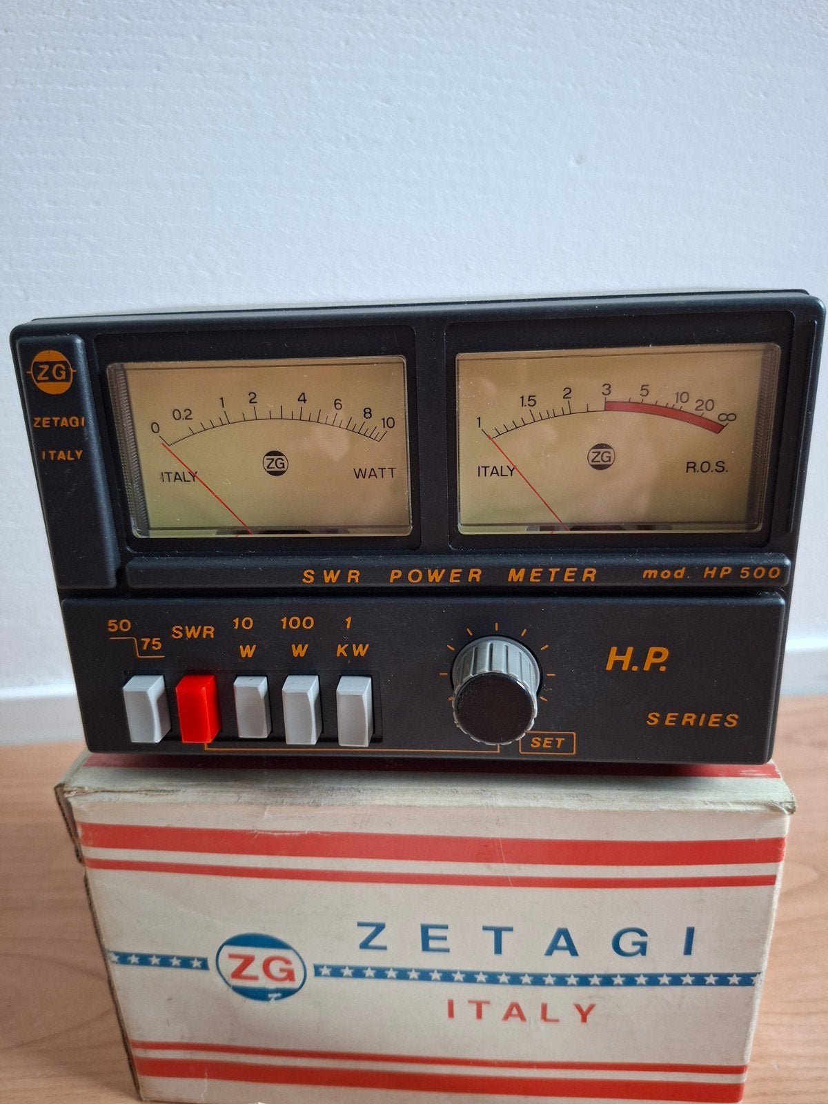 Zetagi HP500 swr-power meter, Telecommunicatie, Zenders en Ontvangers, Ophalen of Verzenden, Zo goed als nieuw