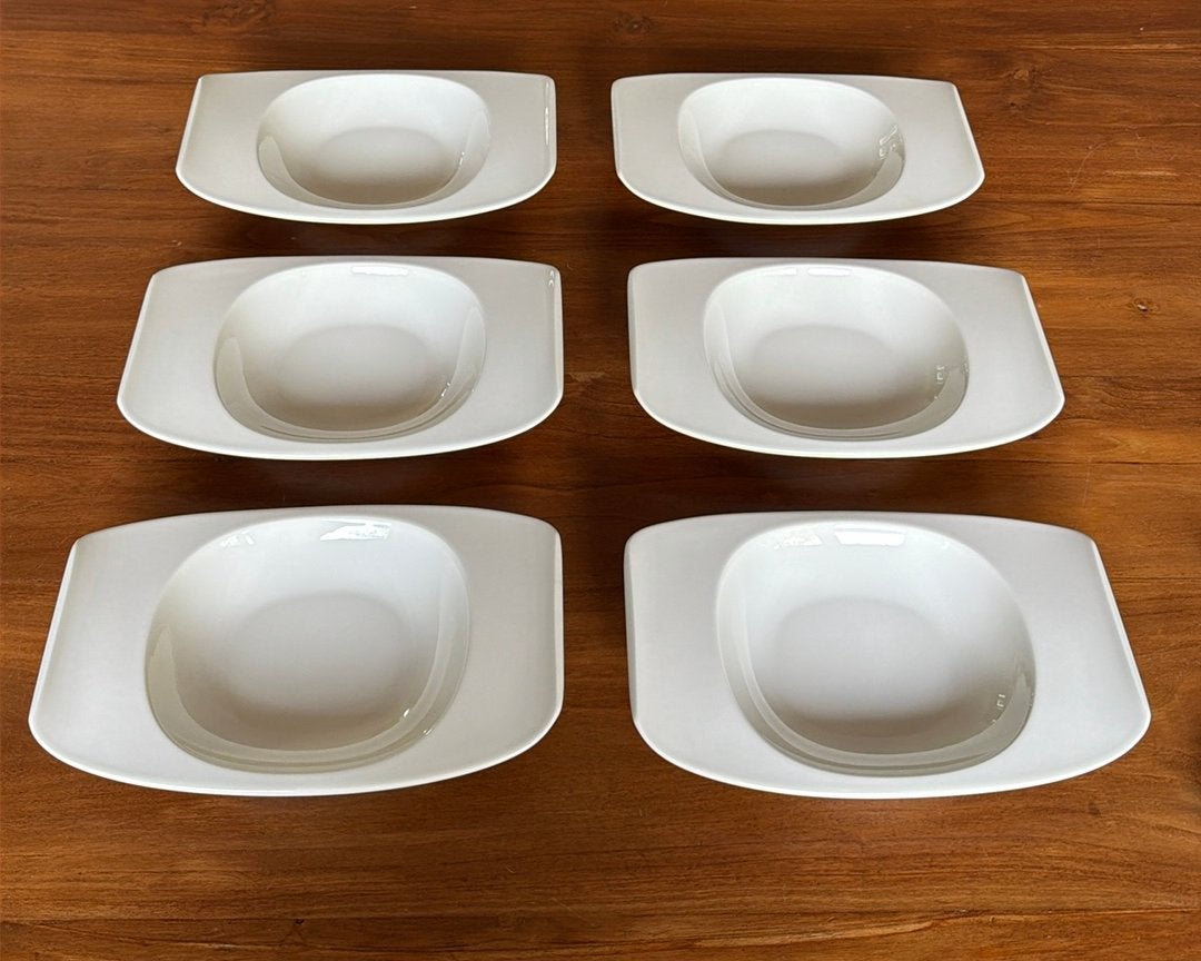 6 Villeroy & Boch Urban Nature diepe borden, Ophalen of Verzenden, Zo goed als nieuw, Bord(en), Overige stijlen