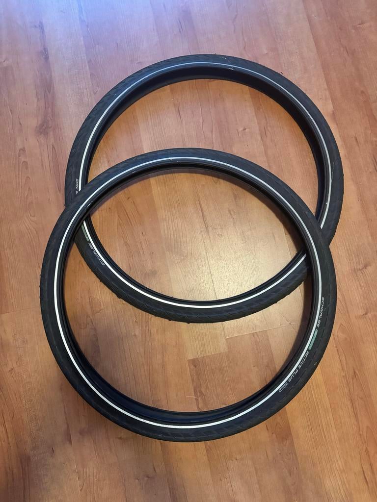 2x Schwalbe Active Plus fietsbanden 26 inch (47-559), Ophalen of Verzenden, Zo goed als nieuw
