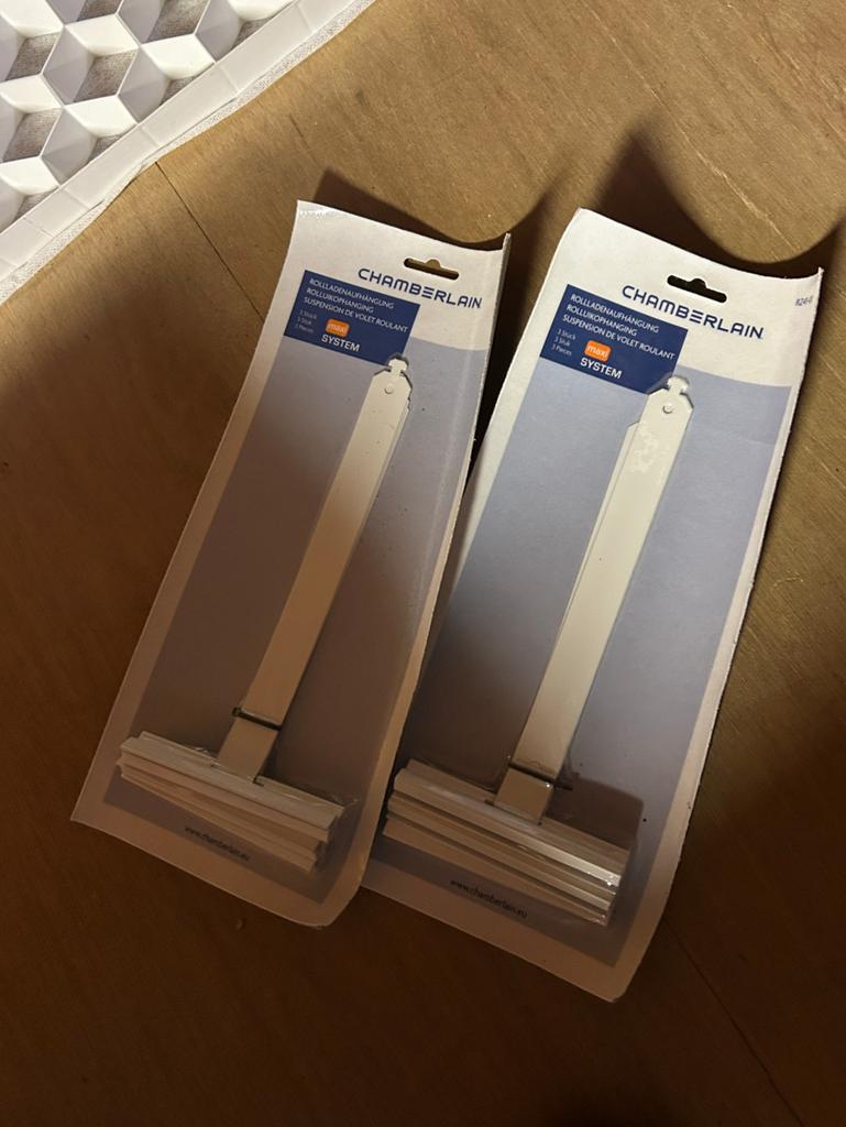 6x Chamberlain Rolluikophanging - Nieuw in verpakking, Ophalen of Verzenden, Nieuw, Wit, Minder dan 100 cm