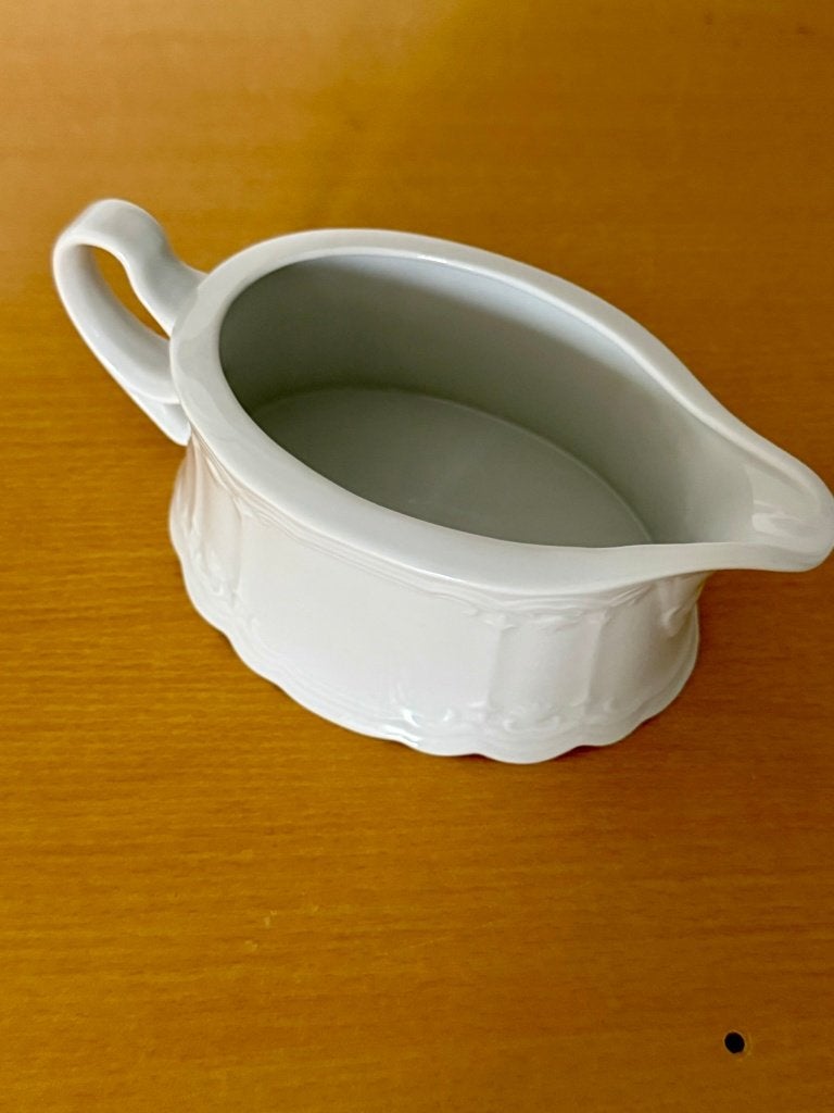 Porseleinen Witte Juskom (Seltmann Weiden, Julia - Bavaria), Gebruikt, Overige merken, Vintage, Ophalen of Verzenden