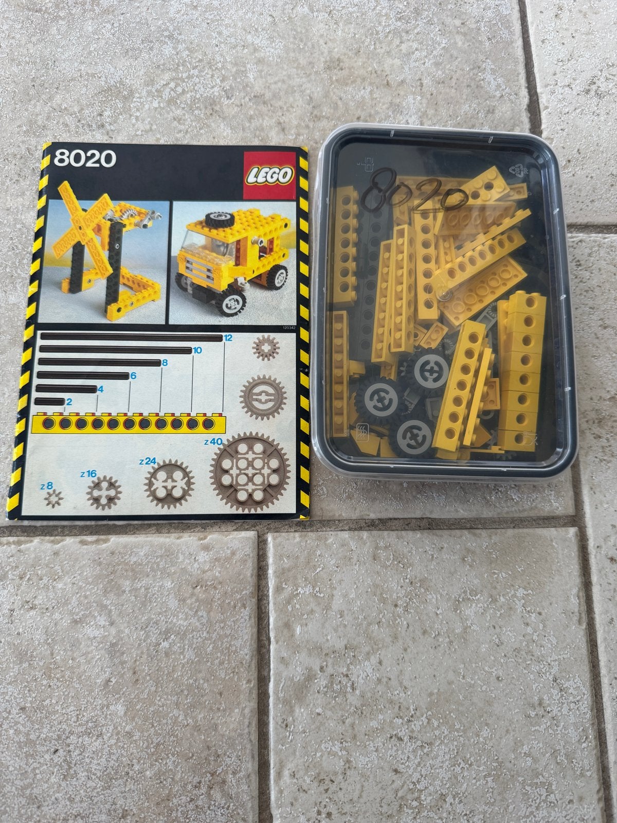 Lego Technic Combinatieset 8020 met instructies, Kinderen en Baby's, Speelgoed | Duplo en Lego, Gebruikt, Lego, Ophalen of Verzenden