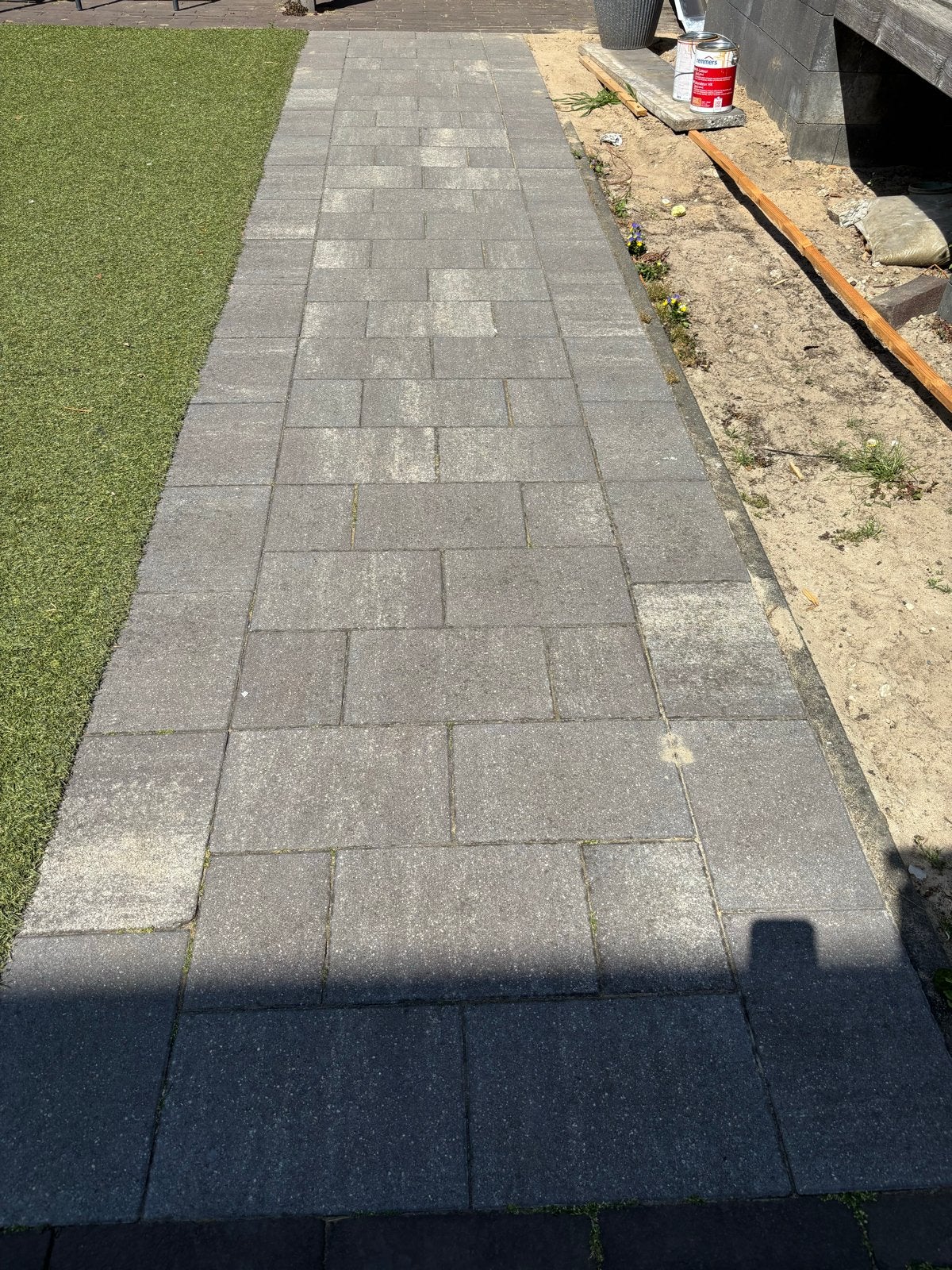 Antraciet terrastegels en klinkers (11m2), Gebruikt, Klinkers, Ophalen of Verzenden, 10 m² of meer