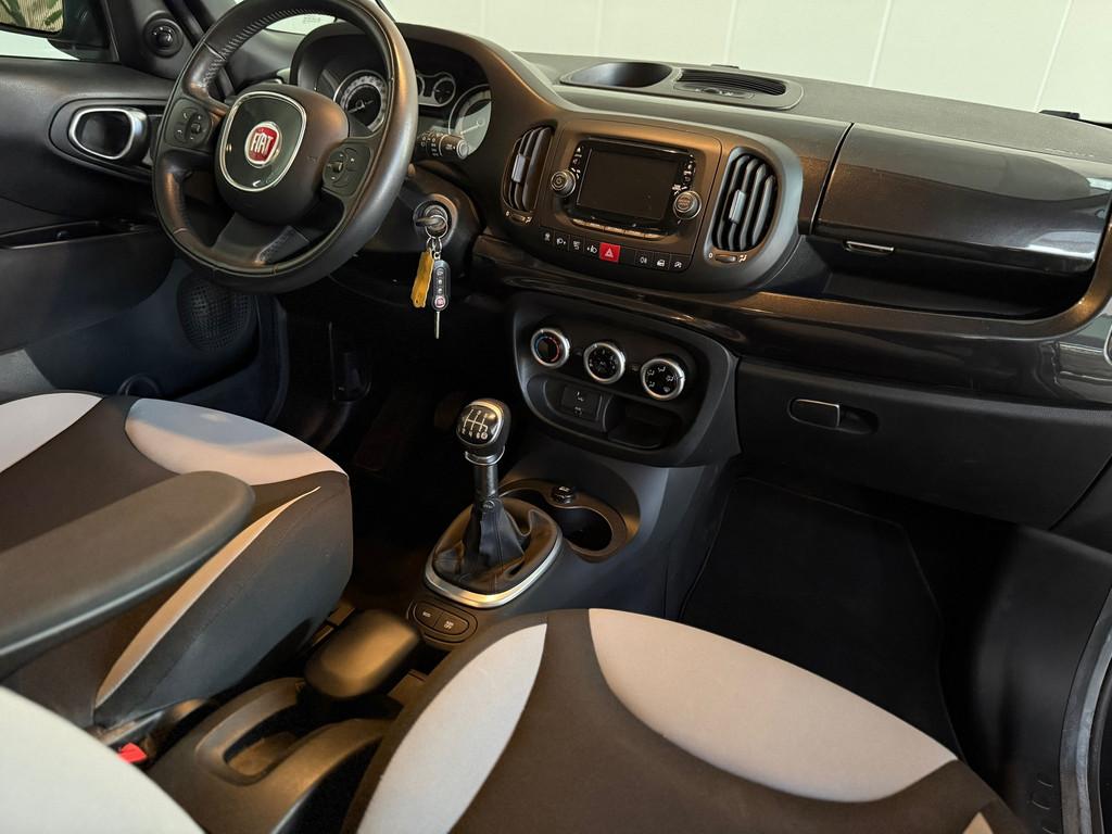Fiat 500 L 0.9 TwinAir Easy Eco Airco, LMV, Cruise control,, Gebruikt, Euro 6, Zwart, Origineel Nederlands