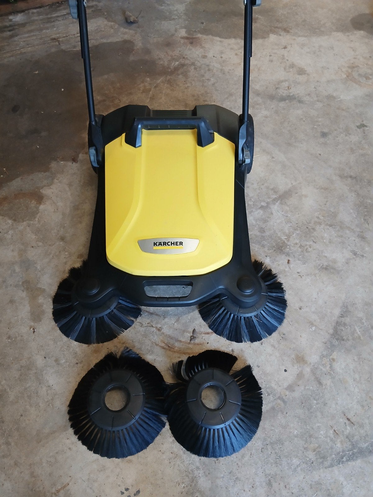 Karcher duw veegmachine, Ophalen, Gebruikt, Karcher