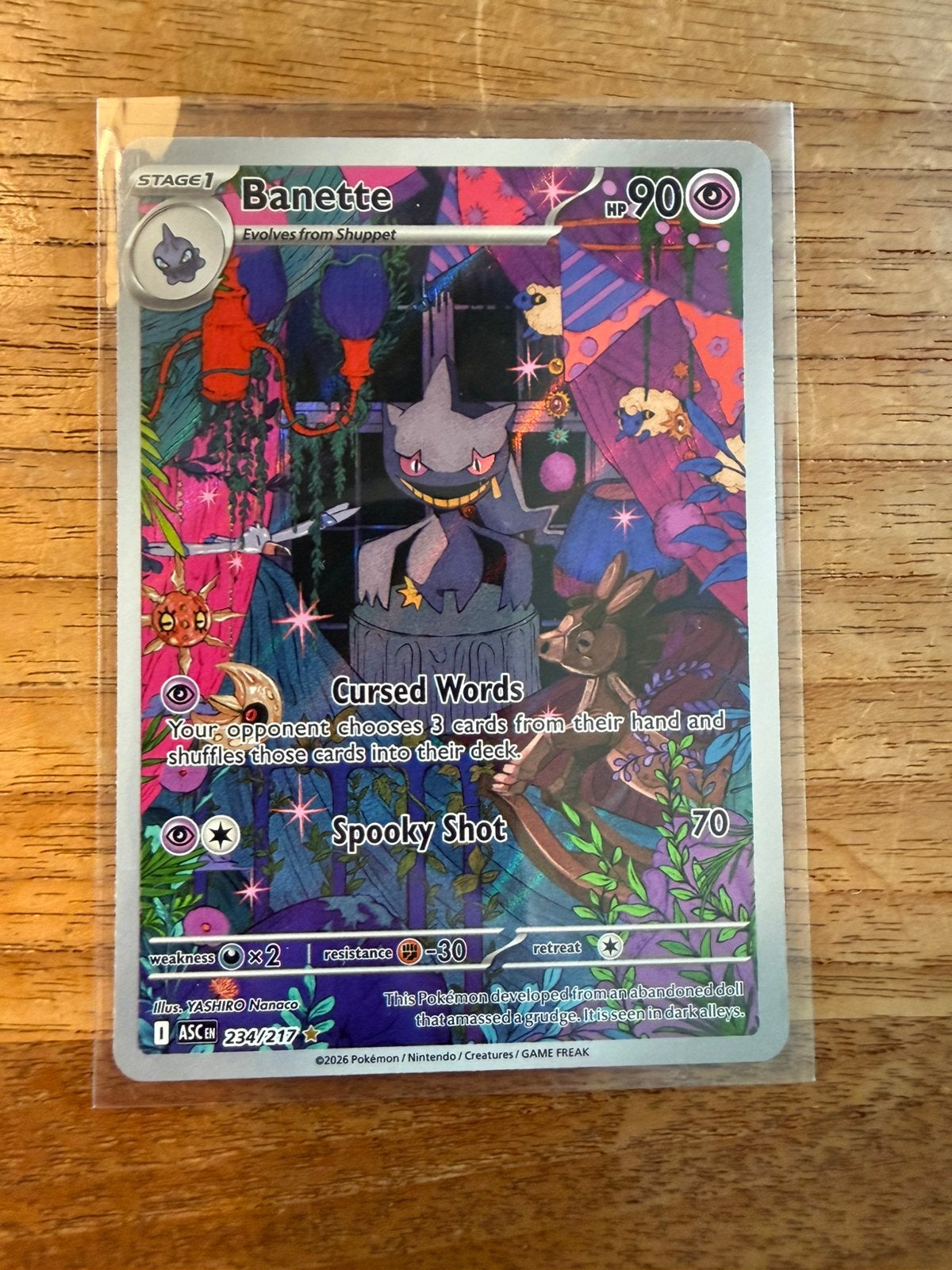 Pokemon Banette Ascended Heroes 234, Ophalen of Verzenden, Nieuw, Losse kaart, Foil