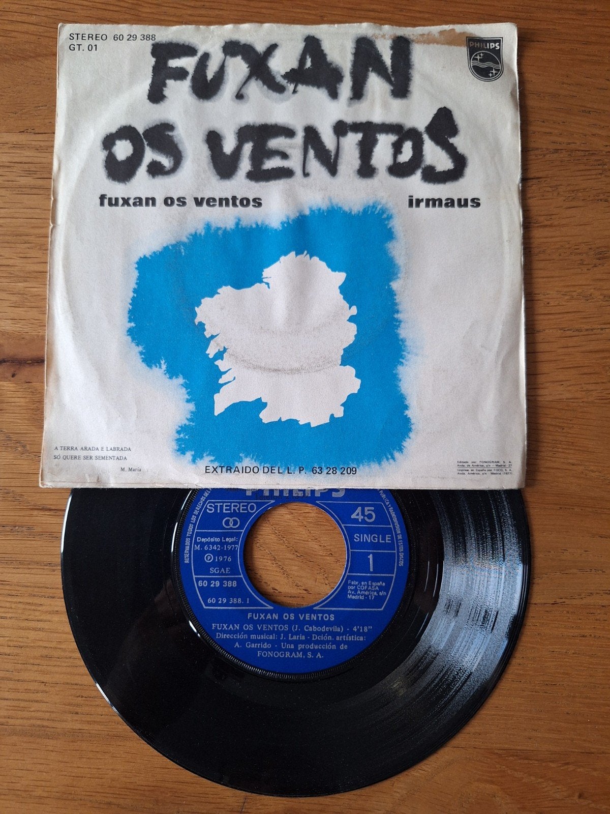 Fuxan Os Ventos - Fuxan Os Ventos (Single, 1977), Cd's en Dvd's, Vinyl Singles, Gebruikt, Wereldmuziek, 7 inch, Ophalen of Verzenden