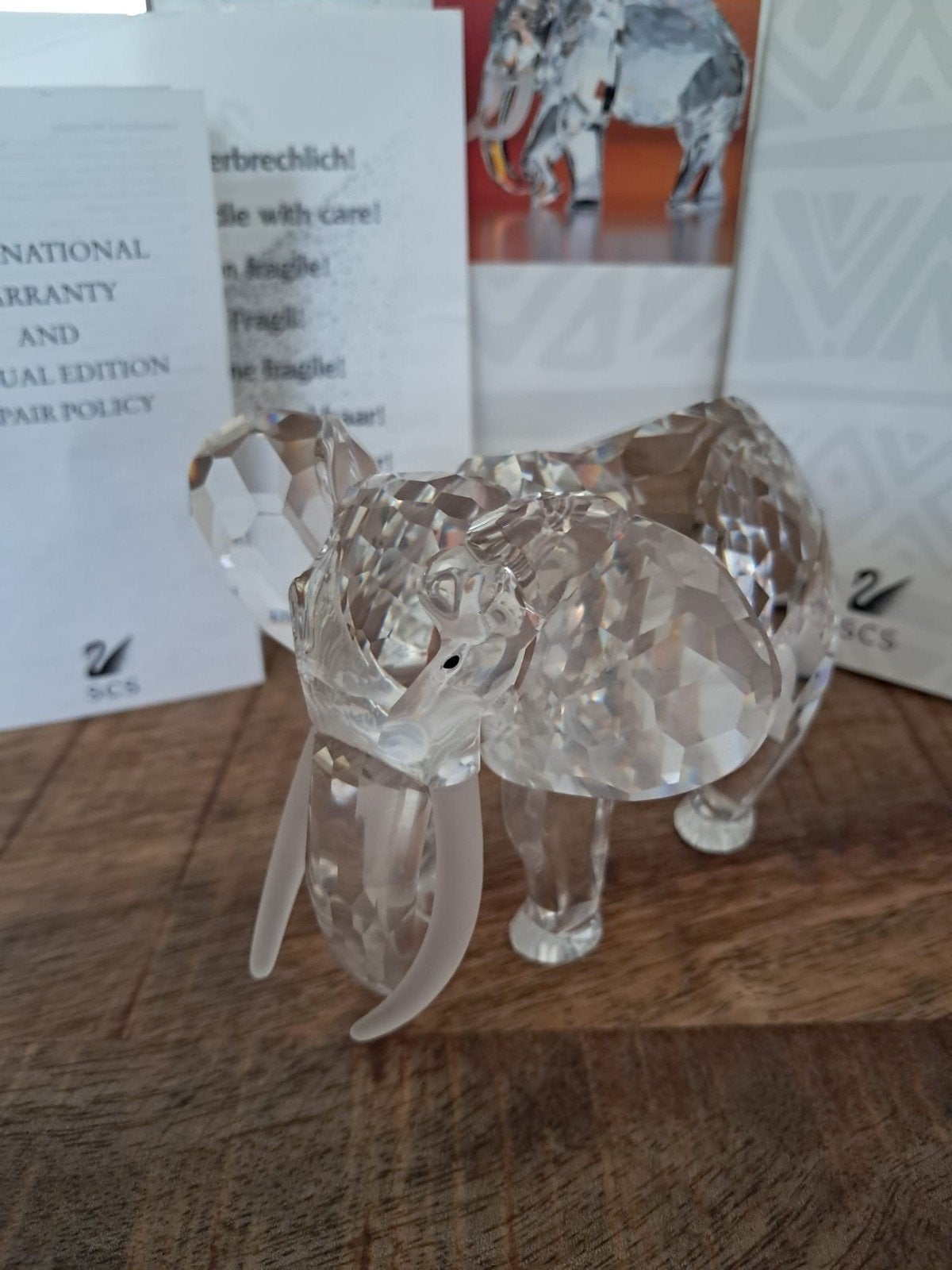 Swarovski SCS Jaarstuk Olifant 2008 met certificaat, Ophalen of Verzenden