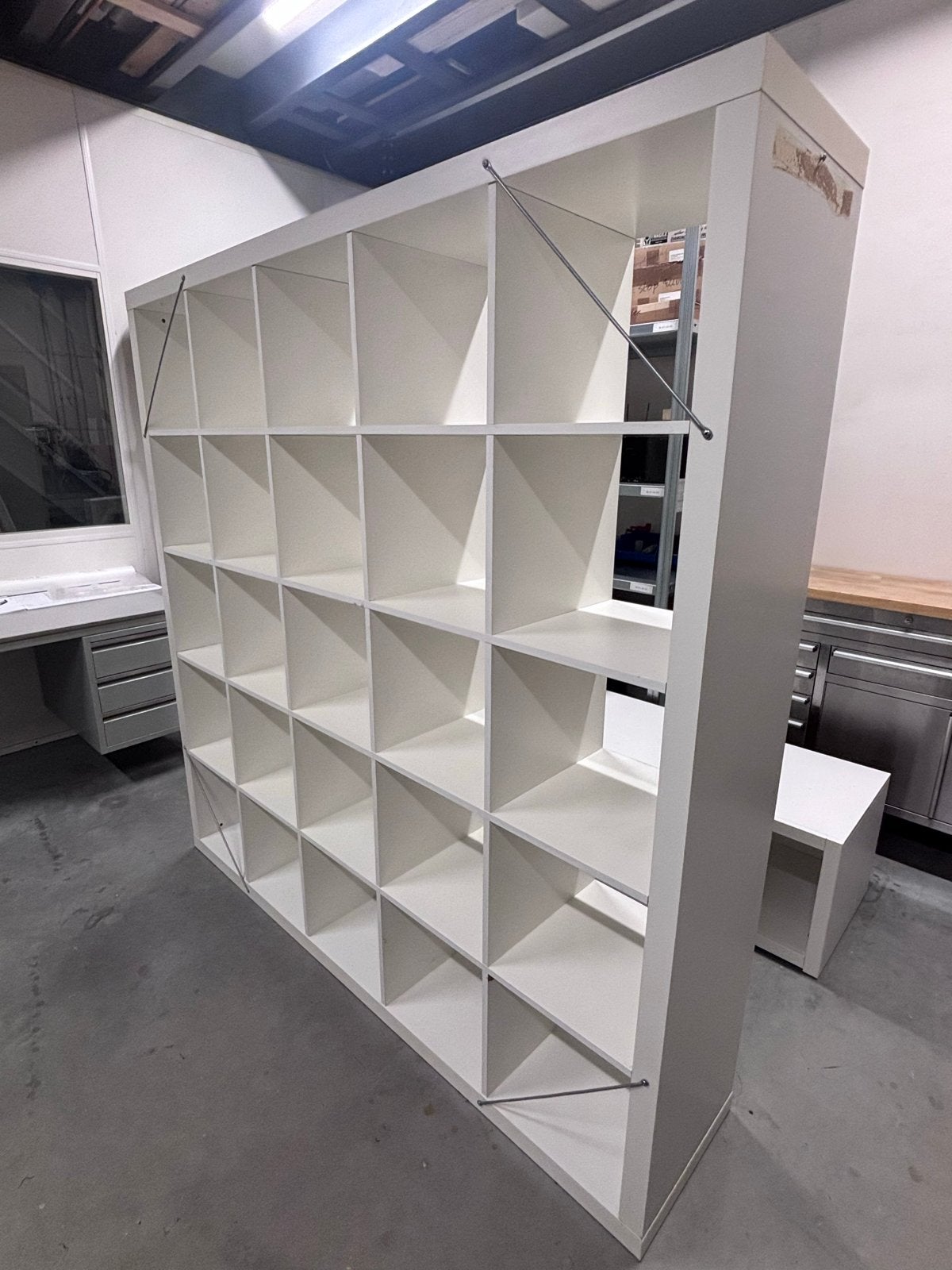 IKEA Expedit Open Boekenkast 182x182 cm met 25 vakken, Ophalen, Gebruikt, 150 tot 200 cm, 25 tot 50 cm