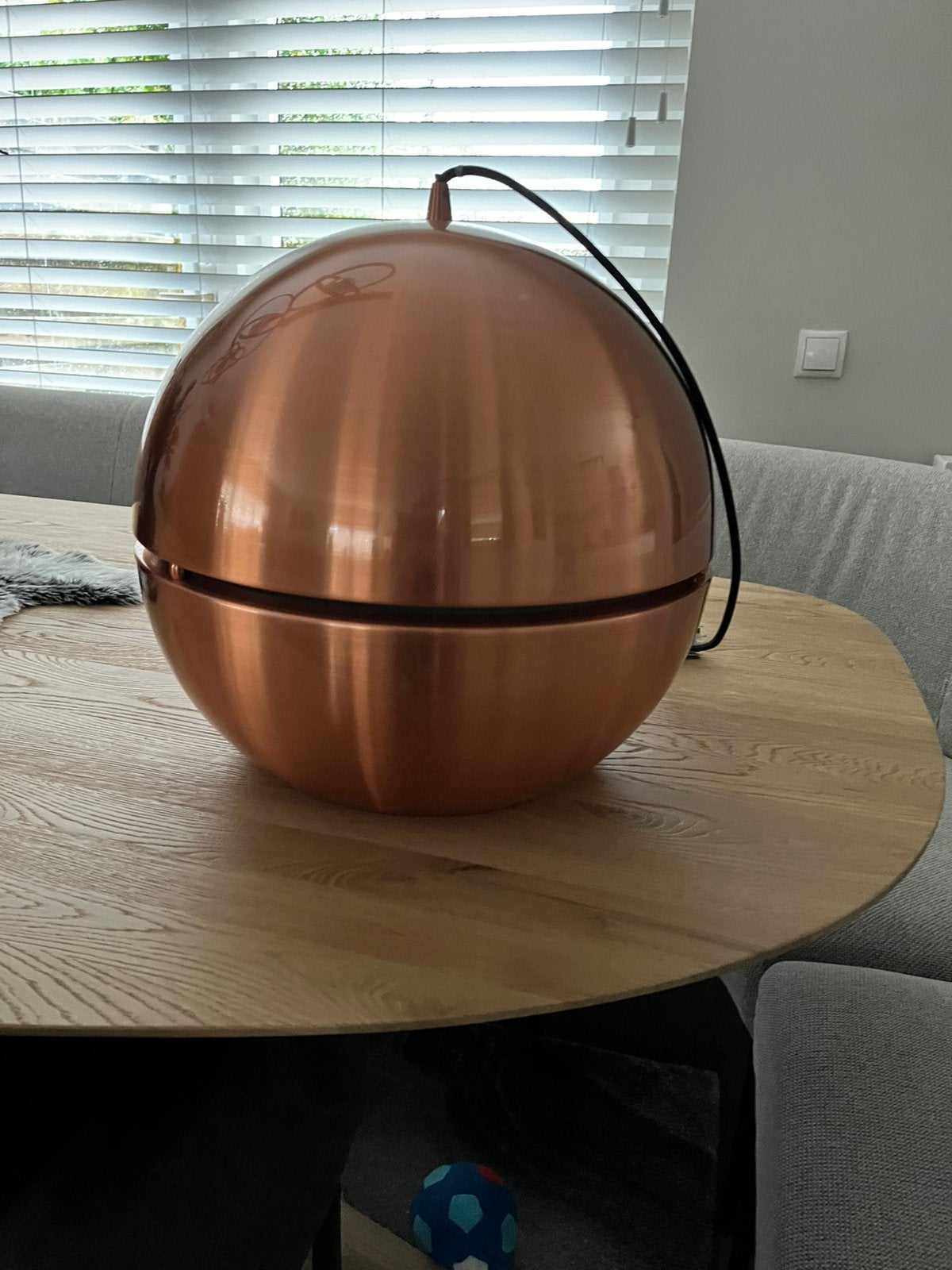 Zuiver retro hanglamp kleur brons/koper, Ophalen, Zo goed als nieuw, Metaal, Minder dan 50 cm