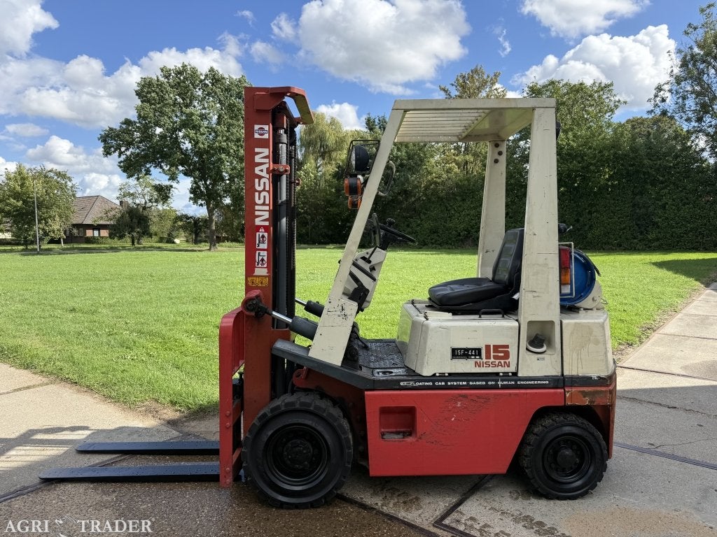 Nissan 1500KG LPG heftruck + grote onderhoudsbeurt, LPG, Info@vanbeurdenheftrucks.nl, Heftruck, Ophalen of Verzenden