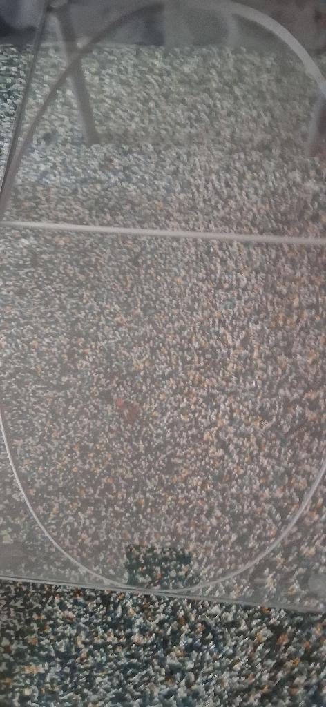 Gratis op te halen salontafel van glas Den-Haag houtwijk, Huis en Inrichting, Ophalen, Gebruikt, 100 tot 150 cm, 50 tot 100 cm