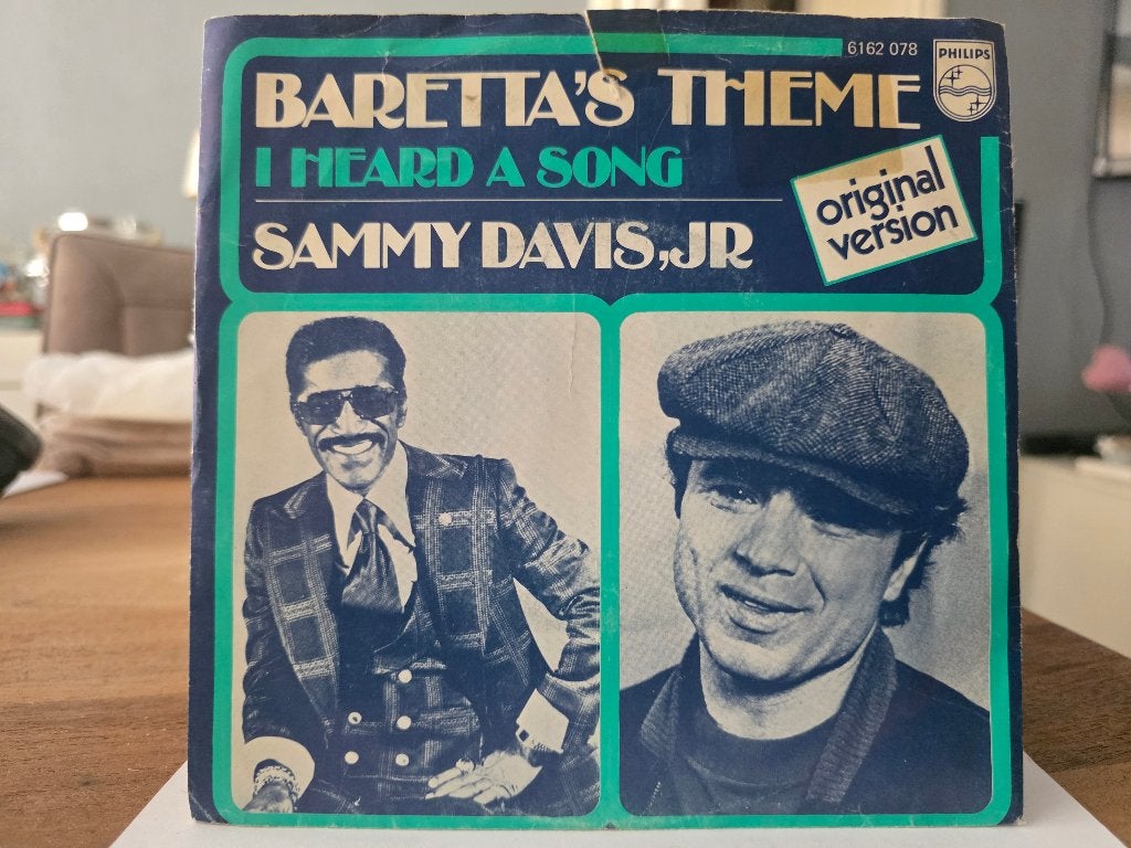 7" Single Sammy Davis Jr. - Baretta's Theme / I Heard A Song, Gebruikt, 7 inch, Ophalen of Verzenden, Pop
