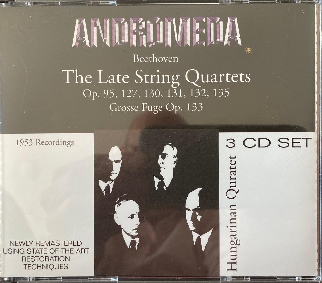 Beethoven | Late Quartets | Hungarian Quartet (1955) (3 cd), Ophalen of Verzenden, Classicisme, Gebruikt, Kamermuziek