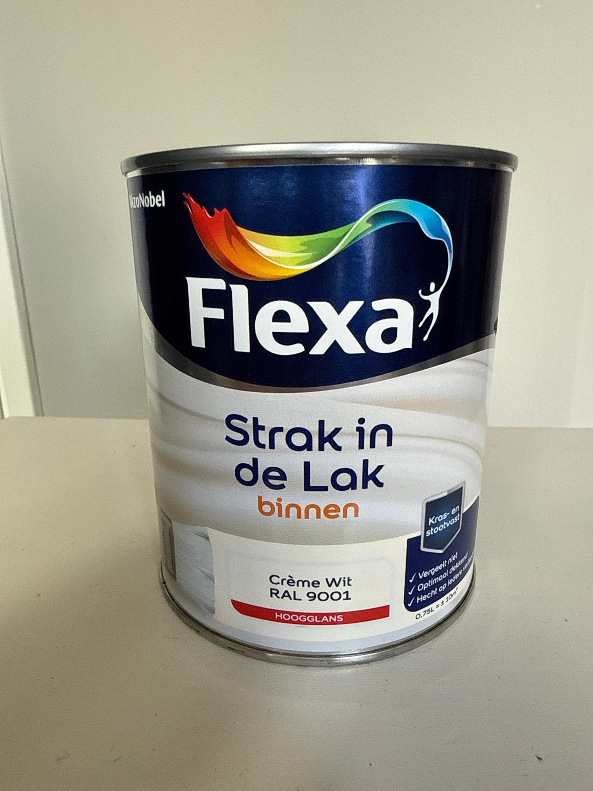 Flexa Strak in de Lak - RAL 9001 (nieuw en ongeopend), Wit, Nieuw, Ophalen of Verzenden, Lak