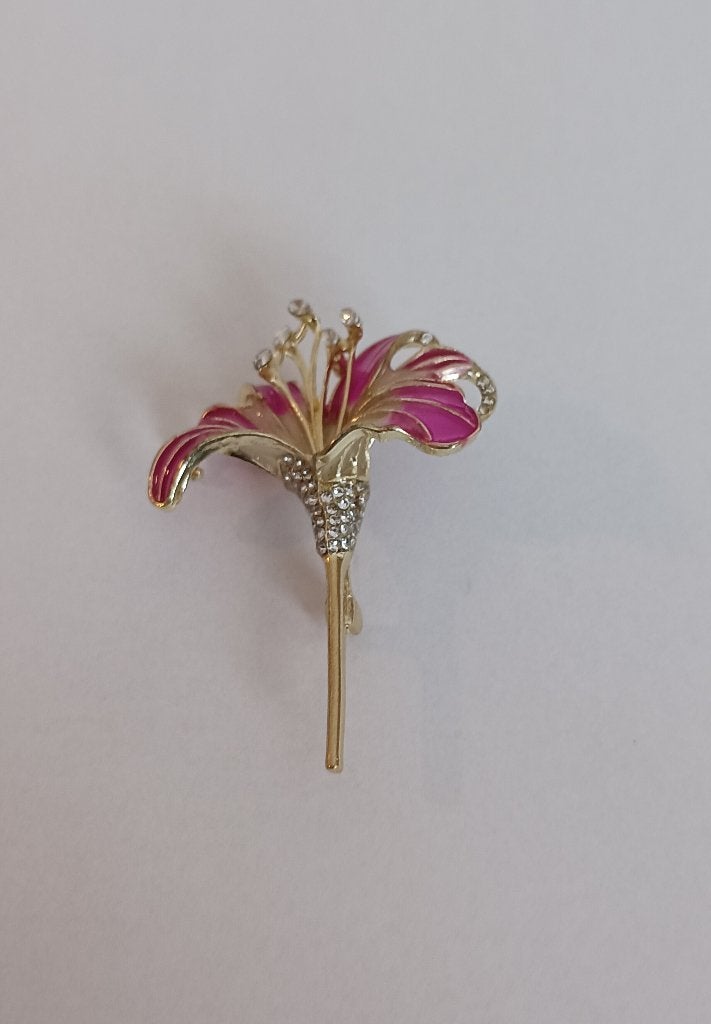 Bloem broche, Overige materialen, 4 tot 7 cm, Overige kleuren, Nieuw