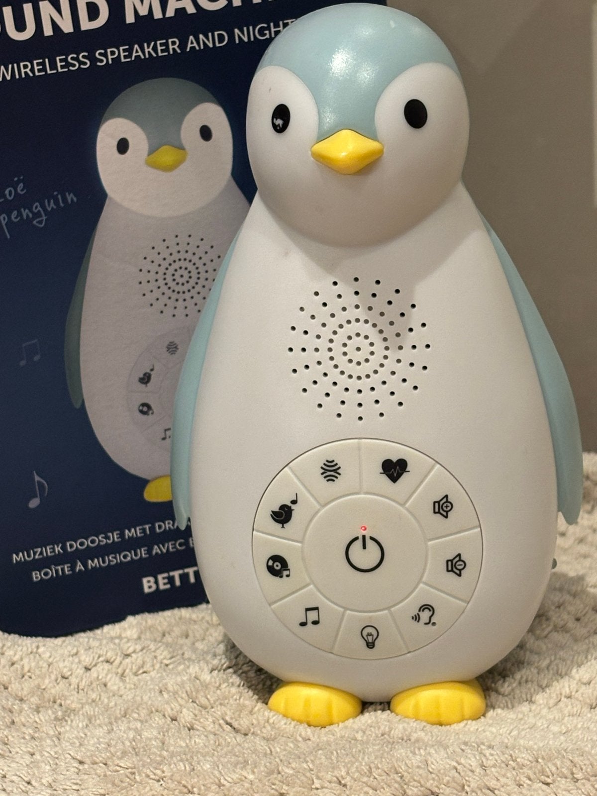 ZAZU Zoë de Pinguïn Sound Machine & Nachtlampje, Ophalen of Verzenden, Zo goed als nieuw, Overige typen, Met licht