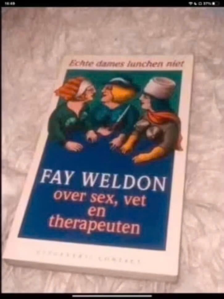 Fay Weldon - Over sex, vet en therapeuten, Gelezen, Fay Weldon, Overige typen, Ophalen of Verzenden