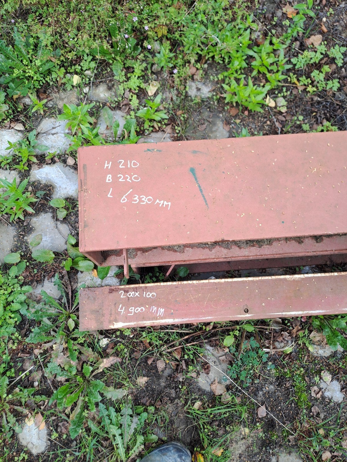 stalen balken 1x IPE 200x100x4900 2x HEA 210x220x6330, Ophalen, Gebruikt, IJzer