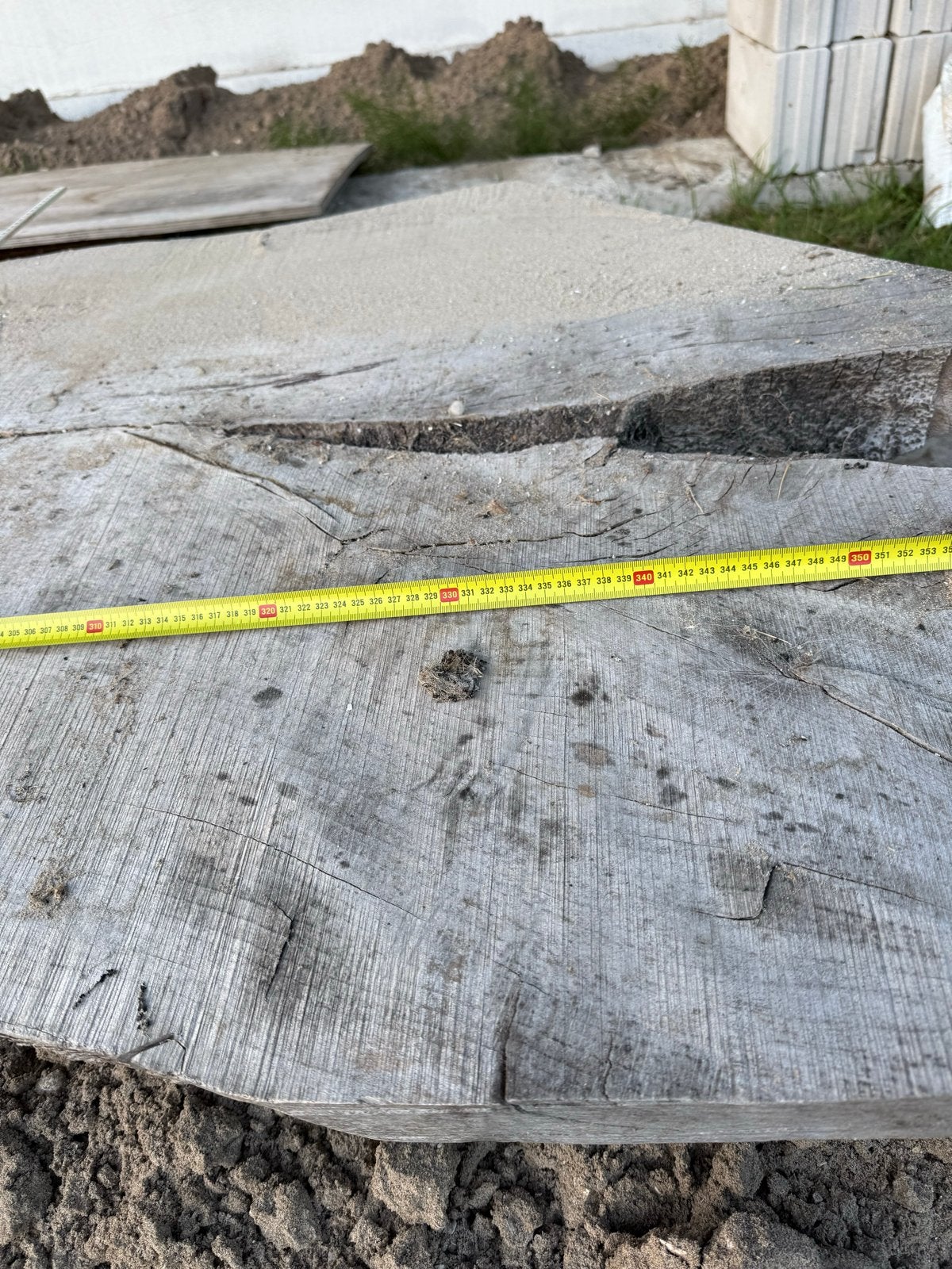 Grote, robuust beukenhouten plank/tafelblad, Tuin en Terras, Ophalen, Nieuw, Rechthoekig, Hout