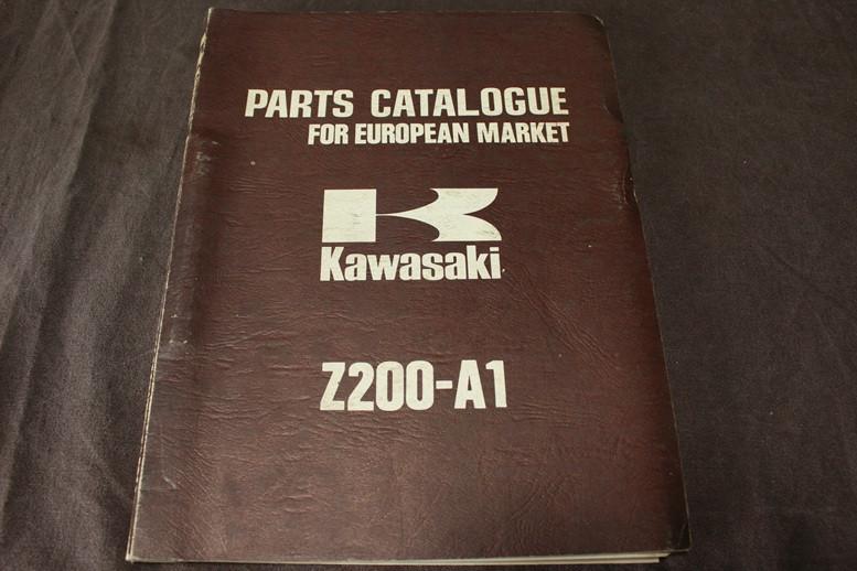 Kawasaki Z200 - A1 1977 motorcycle parts catalogue Z 200, Ophalen of Verzenden, Kawasaki