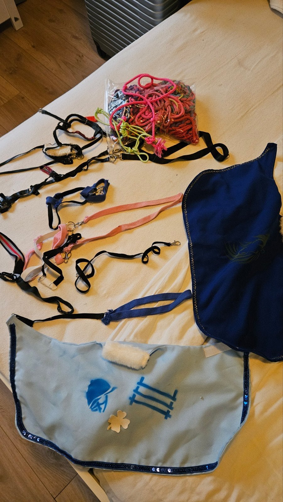 Hobbyhorse accessoires: touwhalsters, dekjes, hoofdstellen, Ophalen of Verzenden, Gebruikt