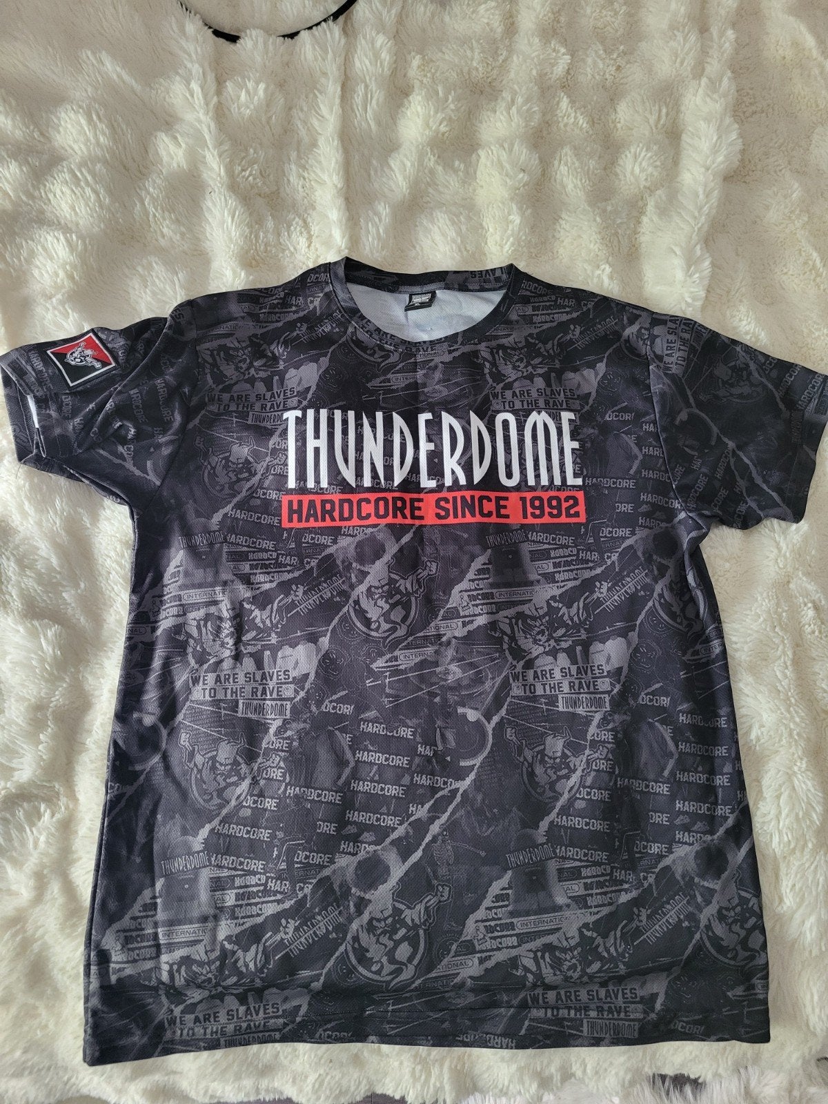 Thunderdome slave to the rave shirt 50euro, Ophalen of Verzenden, Nieuw, Maat 56/58 (XL), Zwart