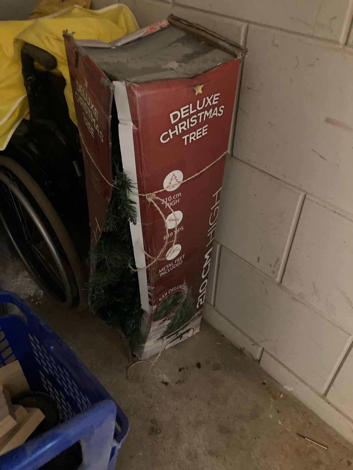 Uitklapbare kerstboom in doos, Ophalen, Nieuw