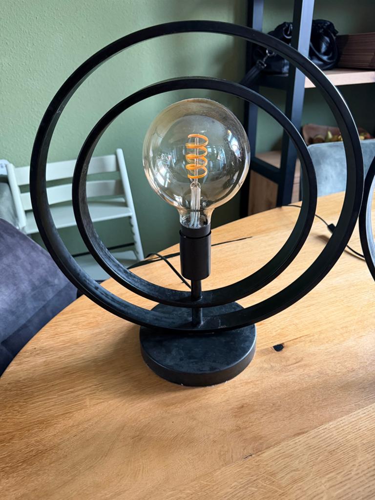 Industriële tafel lampen, Ophalen, Zo goed als nieuw, Metaal, Minder dan 50 cm