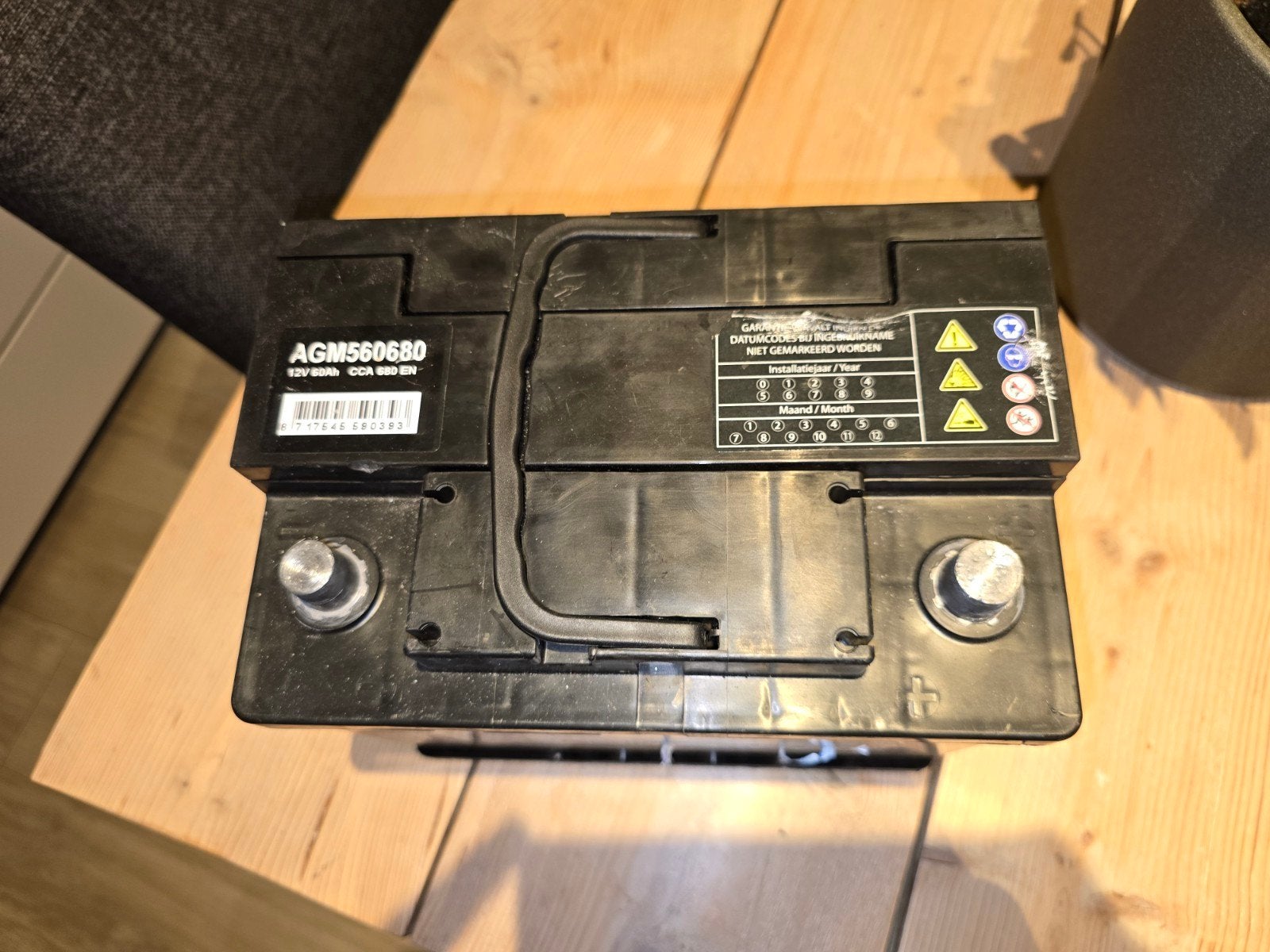 Start-Stop AGM Accu 12V 60Ah 560A - Zo goed als nieuw