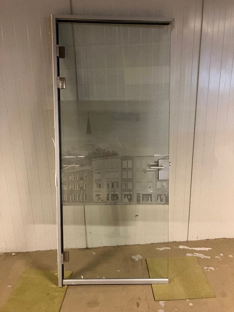 Glazen wanden paneel glas deuren ( 367 ), Ophalen, Gebruikt, 160 cm of meer, Glasplaat