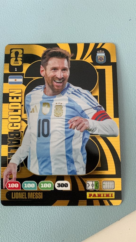 Panini Wk 2026 Messi Golden Baller + 11x Le + 30 kaarten, Ophalen, Zo goed als nieuw, Buitenlandse clubs, Poster, Plaatje of Sticker