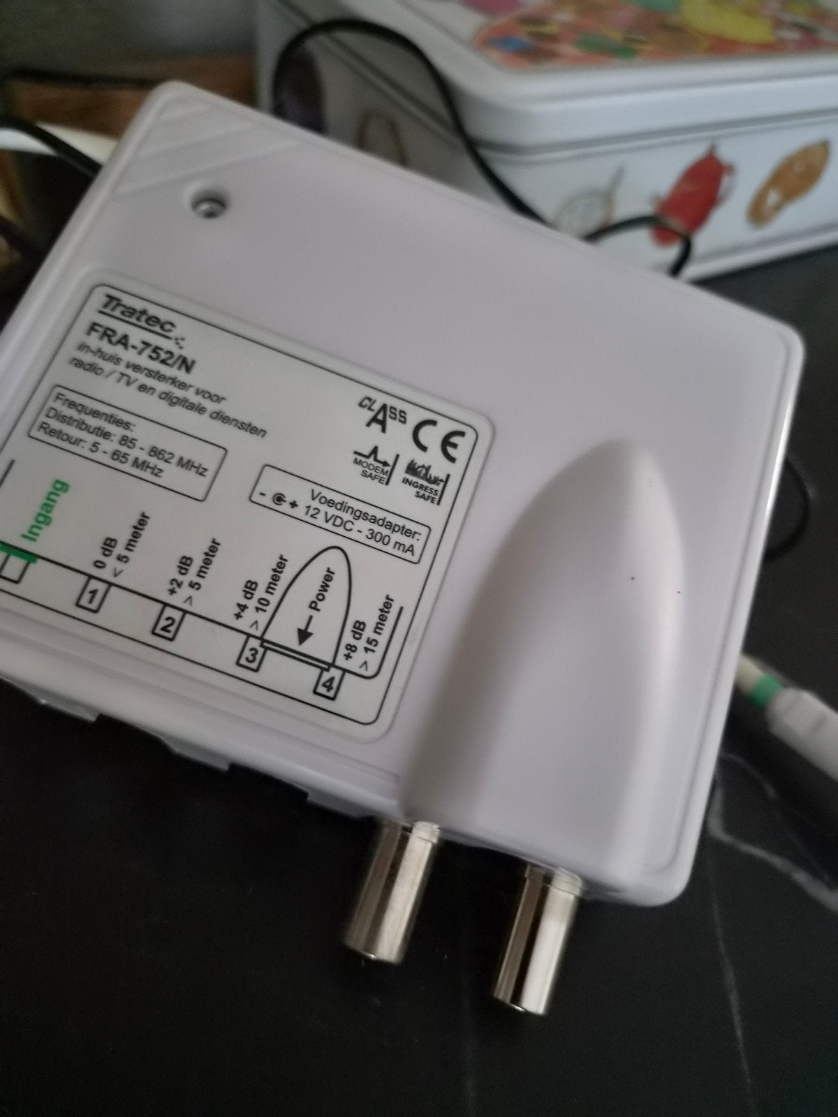 Tratec FRA-752/N in-huis versterker voor radio/TV, Ophalen of Verzenden, Zo goed als nieuw