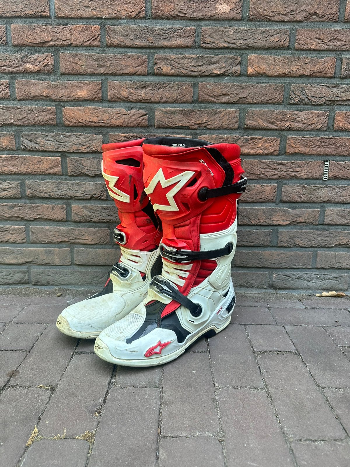 Alpinestars Tech 10 45.5 crosslaarzen, Motoren, Kleding | Motorkleding, Ophalen, Tweedehands, Laarzen