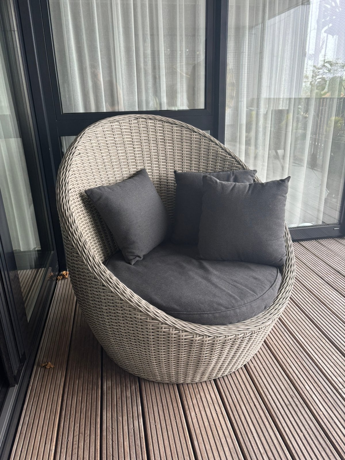 Lounge stoel merk Garden Collection, Tuin en Terras, Ophalen, Zo goed als nieuw, Wicker